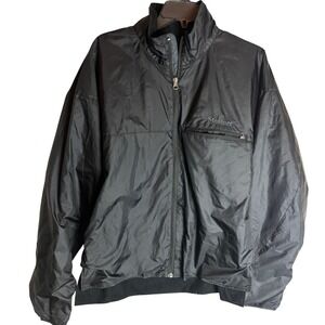 Marmot Mens Black Full Zip Windbreaker Jacket Mesh Vents Size Medium